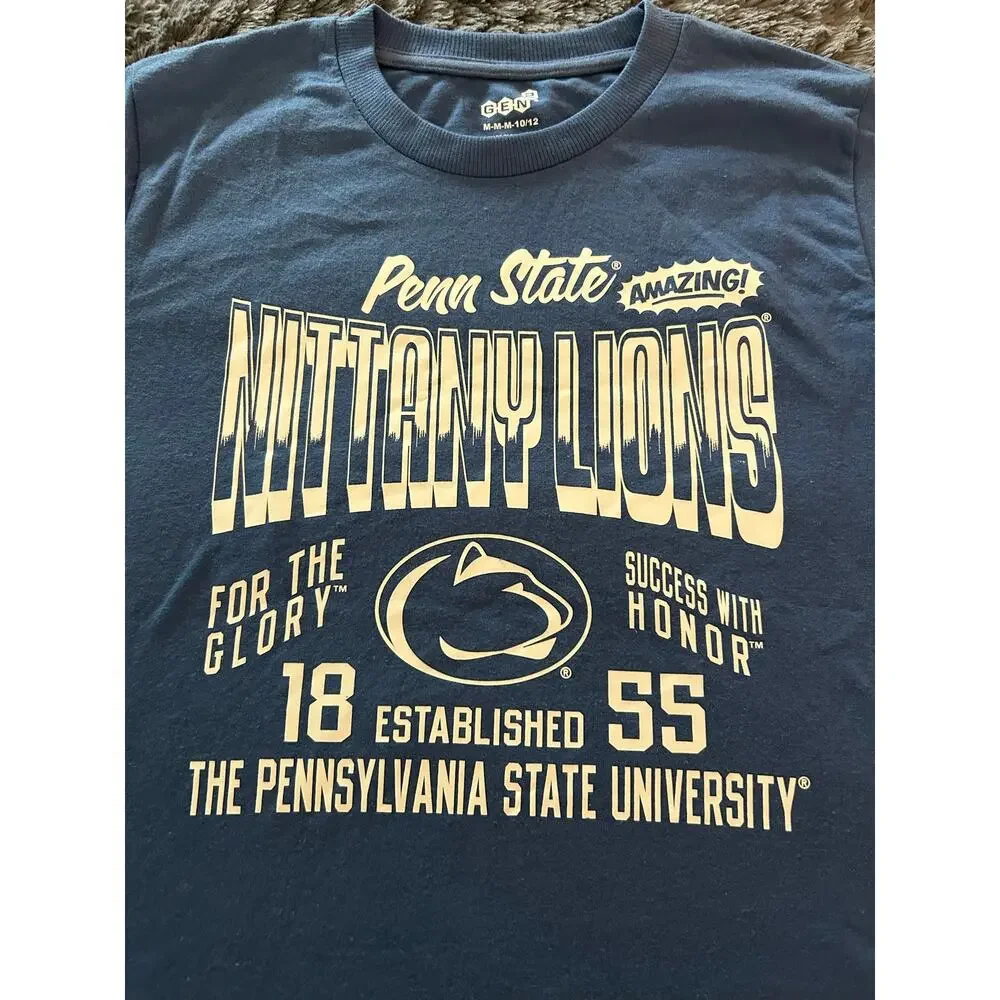 Penn State Gen2 Youth Large Blue T-Shirt (NWT)